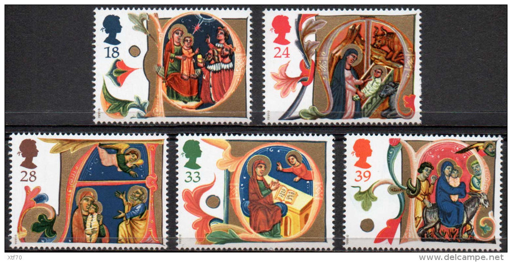 GREAT BRITAIN 1991 Christmas: Illuminated Manuscripts - Unused Stamps