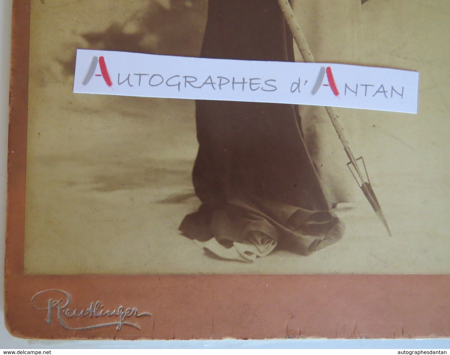 Louise GRANDJEAN Soprano - Photo Reutlinger -1902 Dédicace Autographe à A. Frère - Wagner Verdi - Photographie - Autres & Non Classés