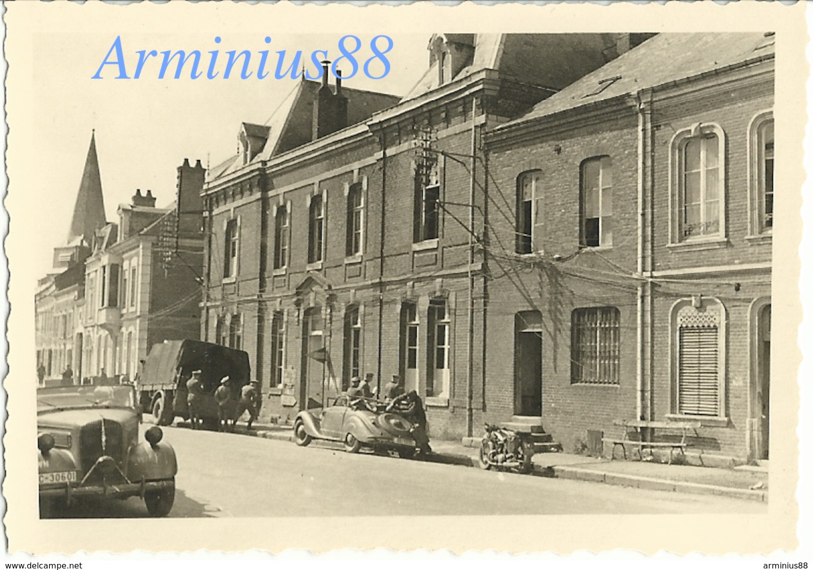 Campagne De France 1940 - Quartier Général De L'Abt. IV A à Aubenton - 12. Armee (AOK 12) - Abteilung IV A - Westfeldzug - Guerre, Militaire