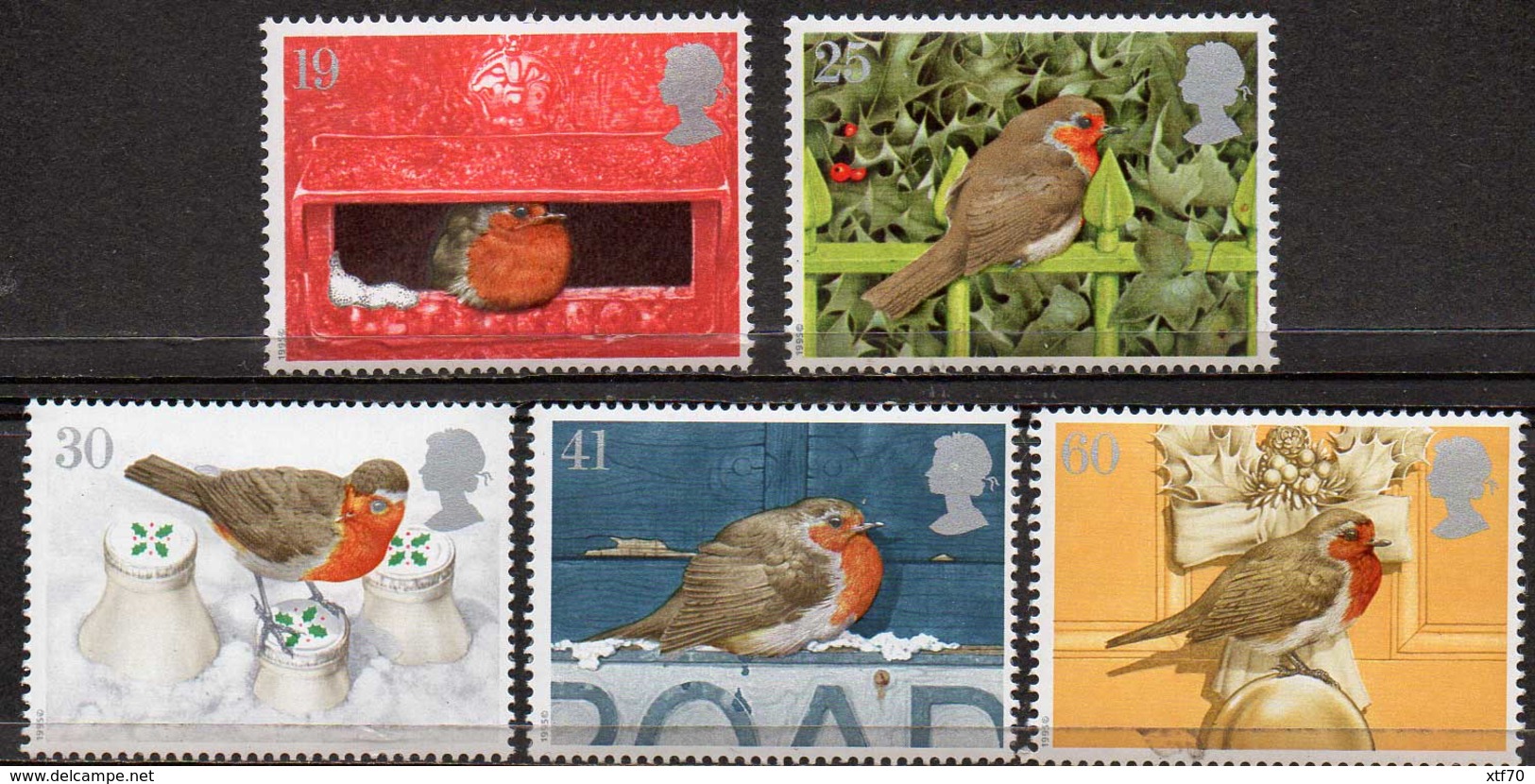 GREAT BRITAIN 1995 Christmas: Robins - Unused Stamps