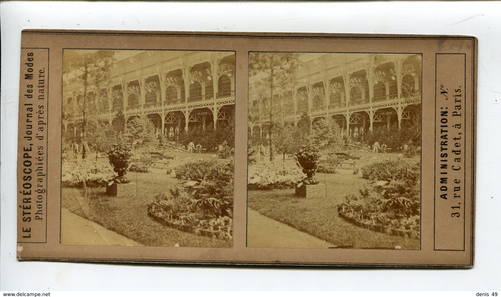 Exposition Horticulture Paris 1898 - Photos Stéréoscopiques