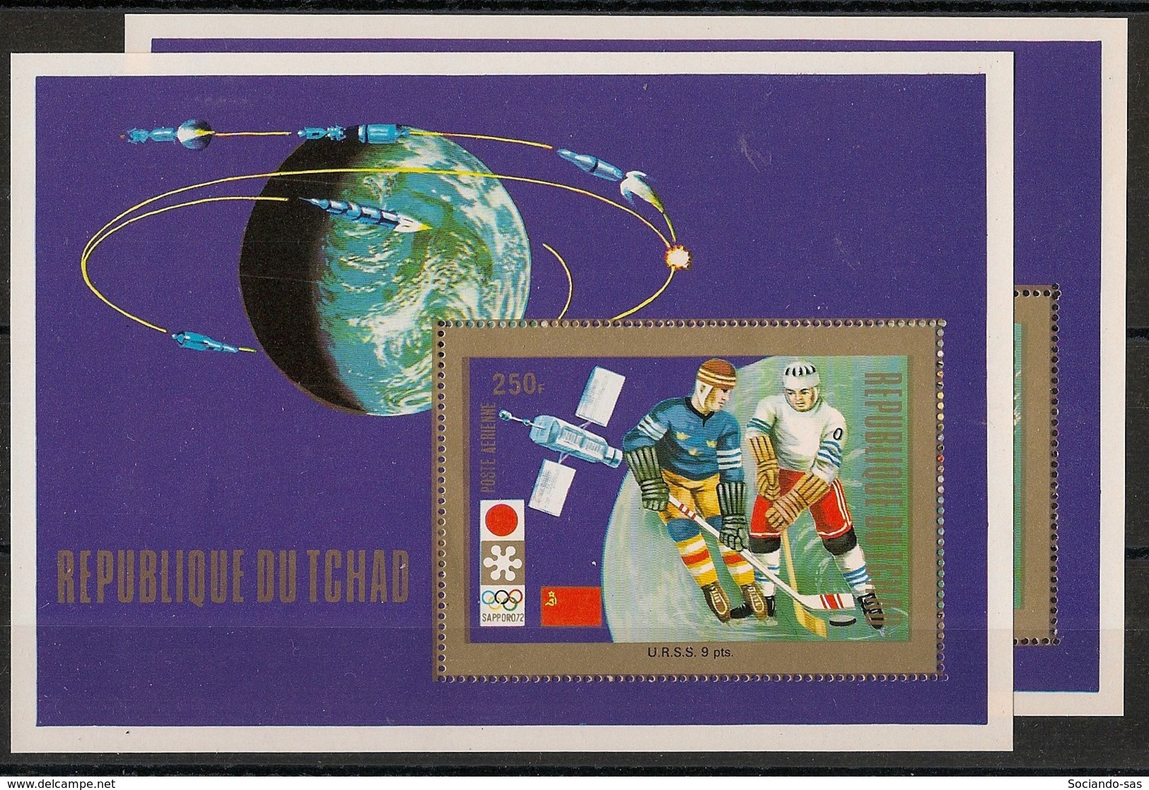 Tchad - 1972 - Bloc Feuillet BF N°Yv. 13H Et 13J - Olympics / Sapporo 72 - Neuf Luxe ** / MNH / Postfrisch - Tchad (1960-...)