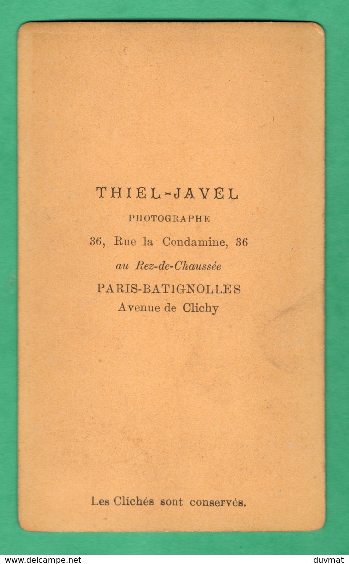 Photo Militaire 19eme  Format CDV 6,3cm X 10,5cm Photographe Triel Javel Paris - Guerre, Militaire