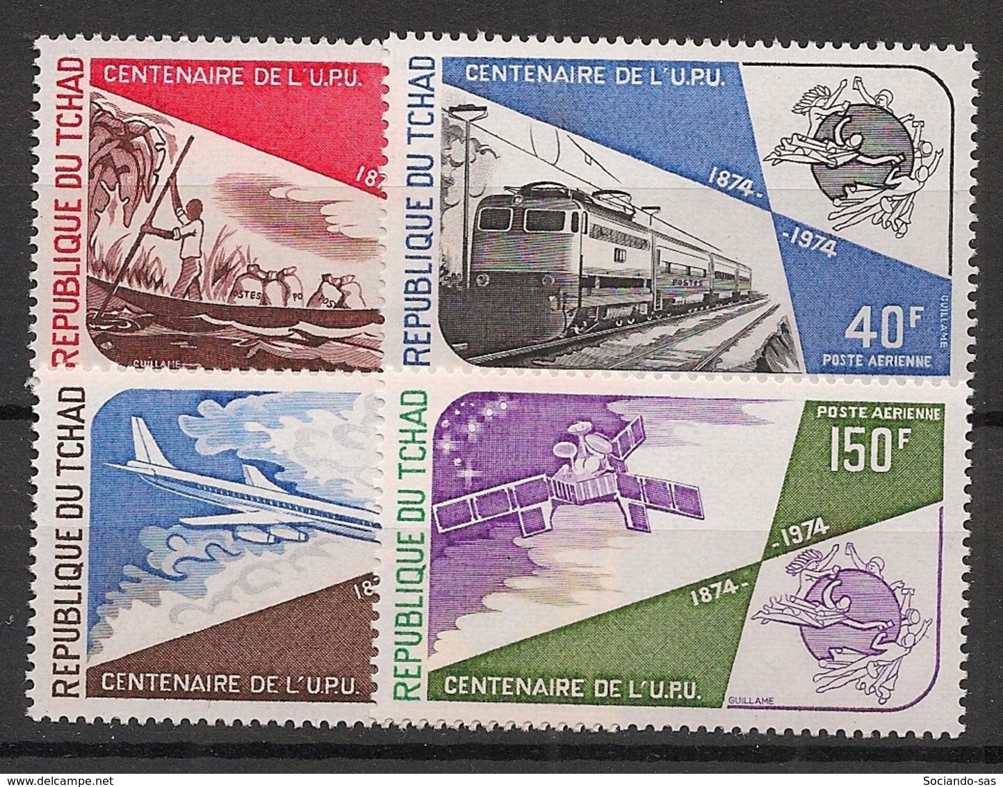 Tchad - 1974 - Poste Aérienne PA N°Yv. 152 à 155 - UPU - Neuf Luxe ** / MNH / Postfrisch - UPU (Union Postale Universelle)
