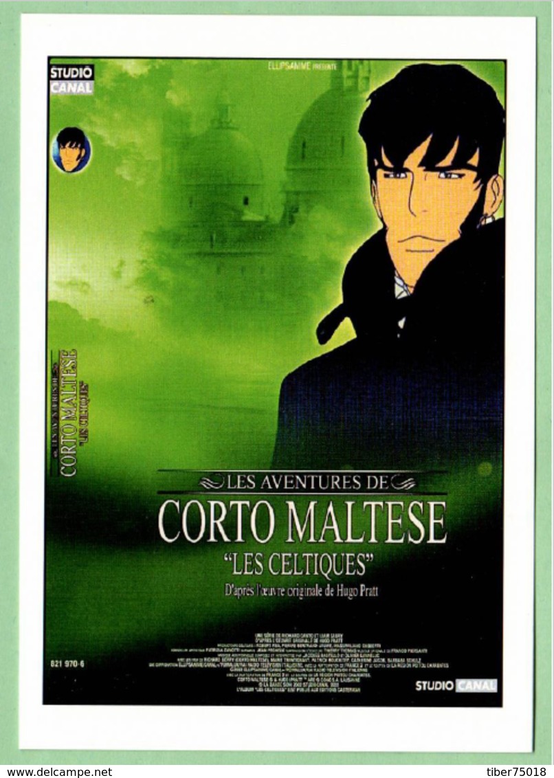 Carte Postale - Corto Maltese "Les Celtiques" (cinéma Affiche Film) Illustration : Hugo Pratt - Affiches Sur Carte