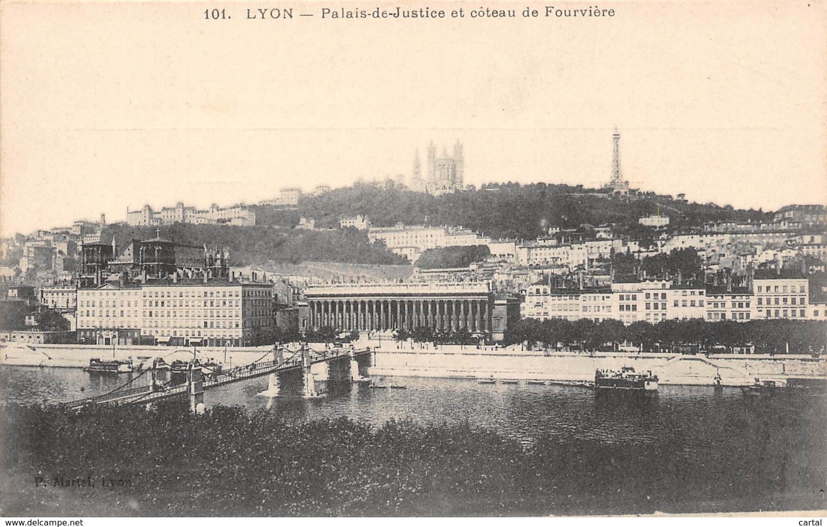 69 - LYON - Palais-de-Justice Et Côteau De Fourvière - Autres & Non Classés