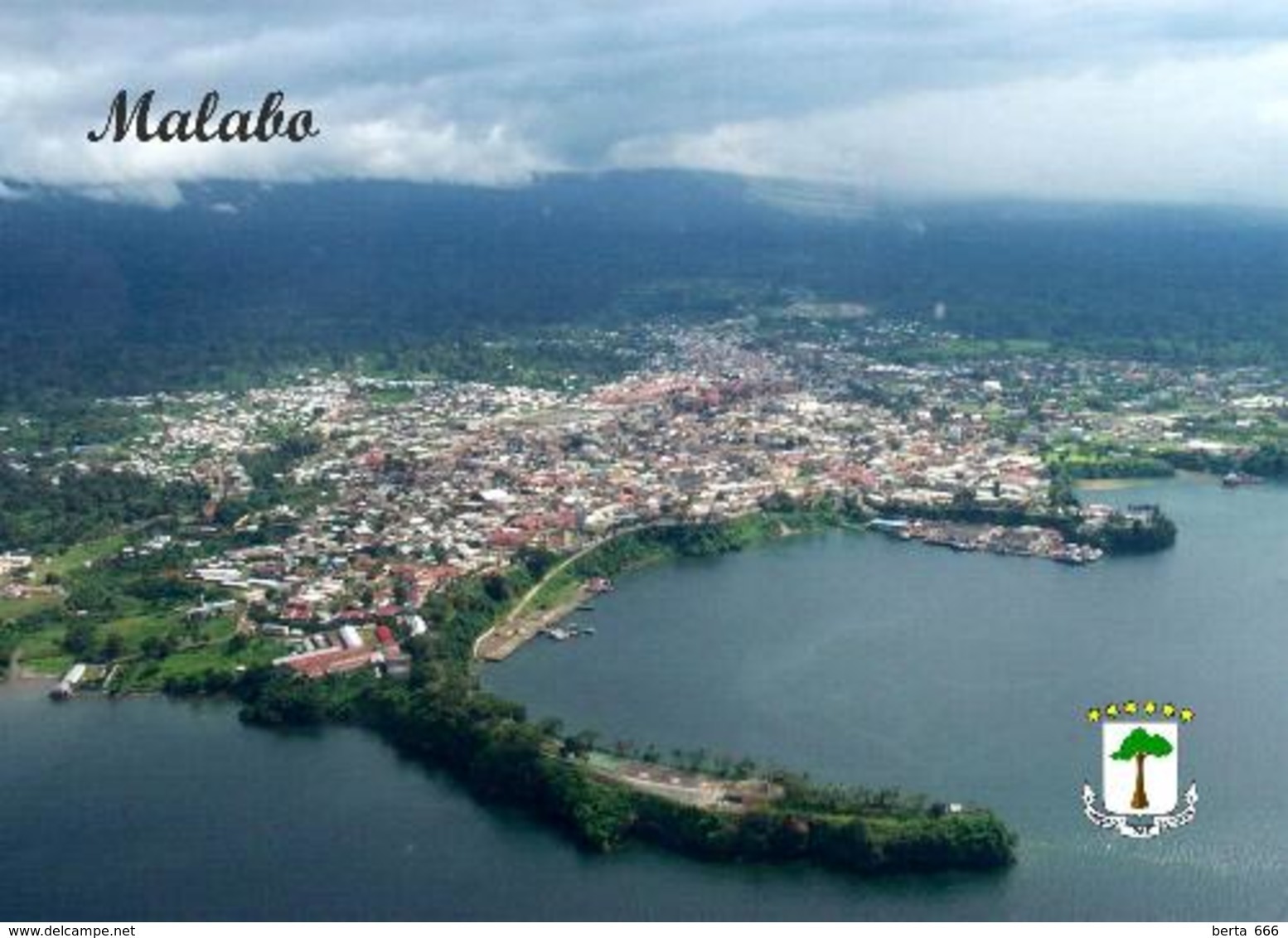 AK Äquatorialguinea Equatorial Guinea Malabo Aerial View New Postcard - Equatorial Guinea