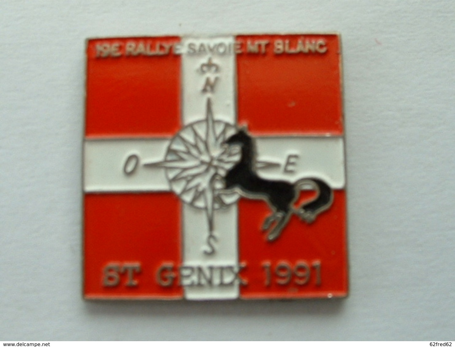 PIN'S 19éme RALLYE SAVOIE MONT BLANC - ST GENIX 1991 - Rallye