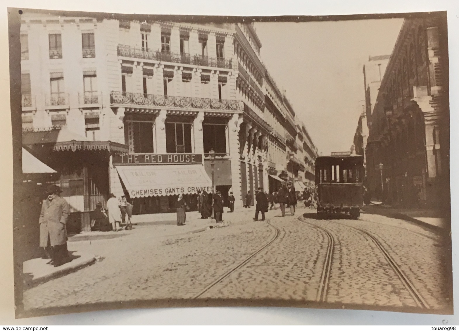 Photo. Toulouse. Tramway. The Red House : Chemises, Gants, Cravates. Magasin. Animé. - Old (before 1900)