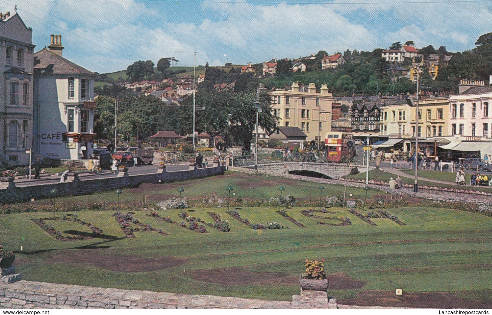 Postcard The Gardens Dawlish Devon PU 1962 My Ref  B13271 - Other & Unclassified