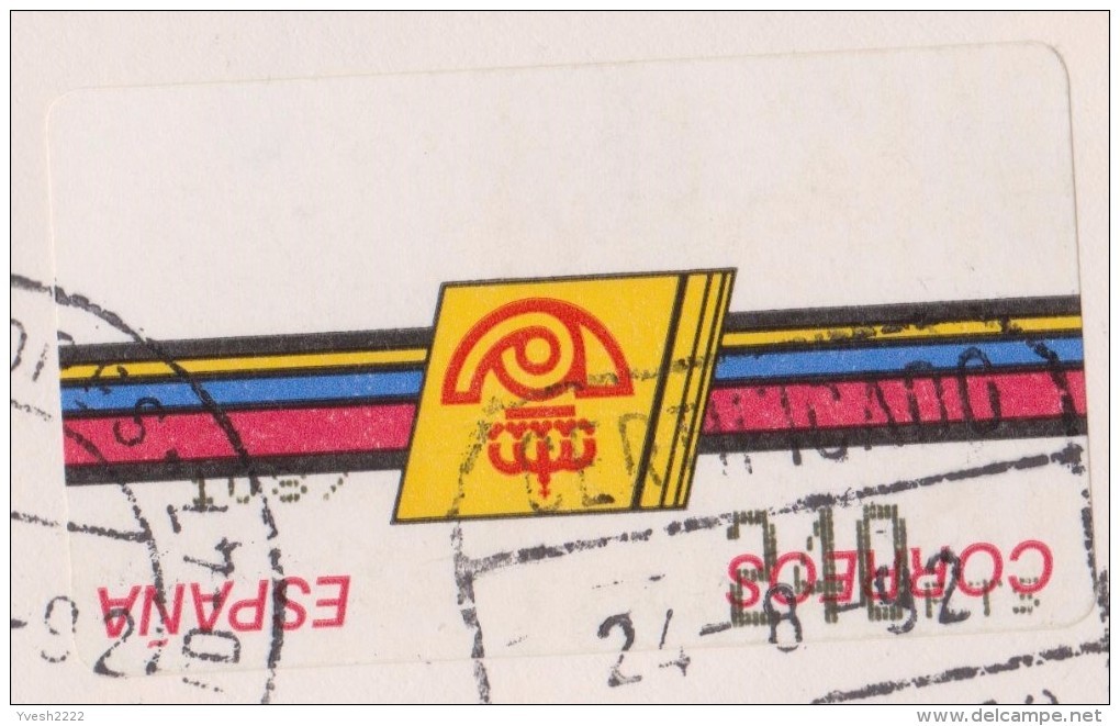 Espagne 1992 Michel ATM 4. Curiosité, Impression Renversée, 240 Pts. Lettre Recommandée De Valladolid - Variétés & Curiosités