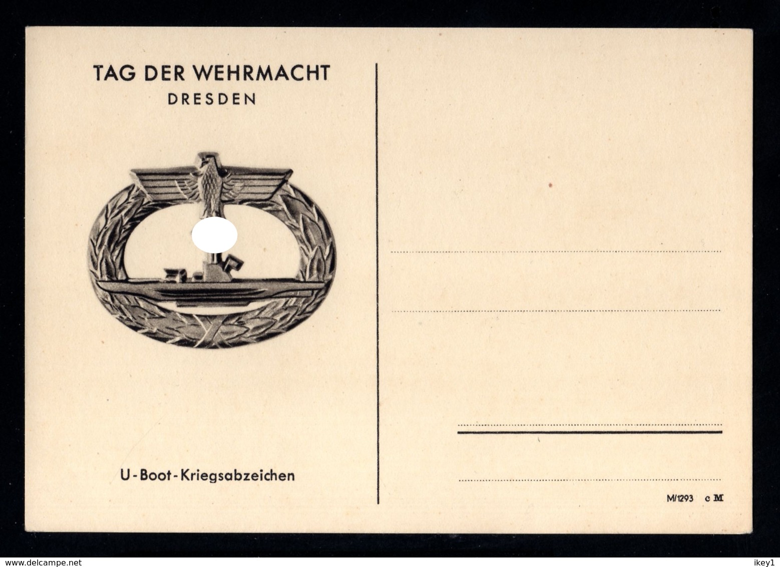 J48-GERMAN EMPIRE-MILITARY PROPAGANDA Unused POSTCARD WEHRMACHT DAY..WWII.DEUTSCHES REICH.POSTKARTE.carte Postale - Storia Postale