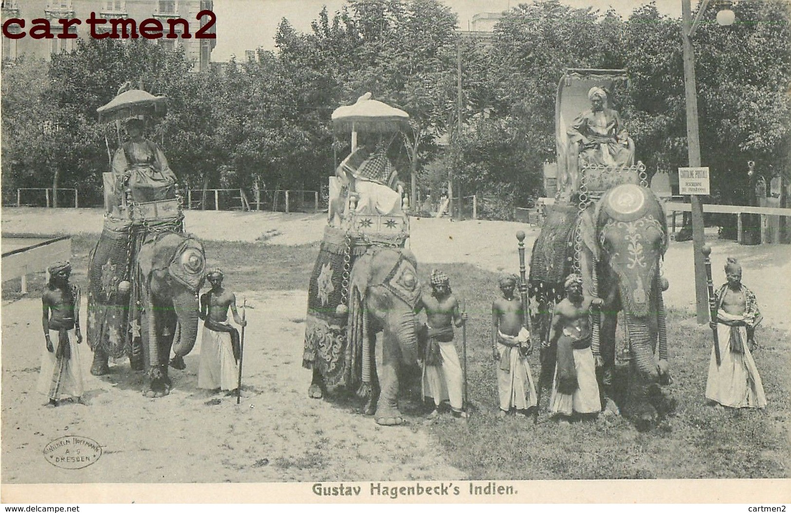 INDE INDIA ELEPHANT GUSTAV HAGENBECK'S INDIEN EXPOSITION COLONIALE ? ETHNIC ETHNOLOGIE - Indien