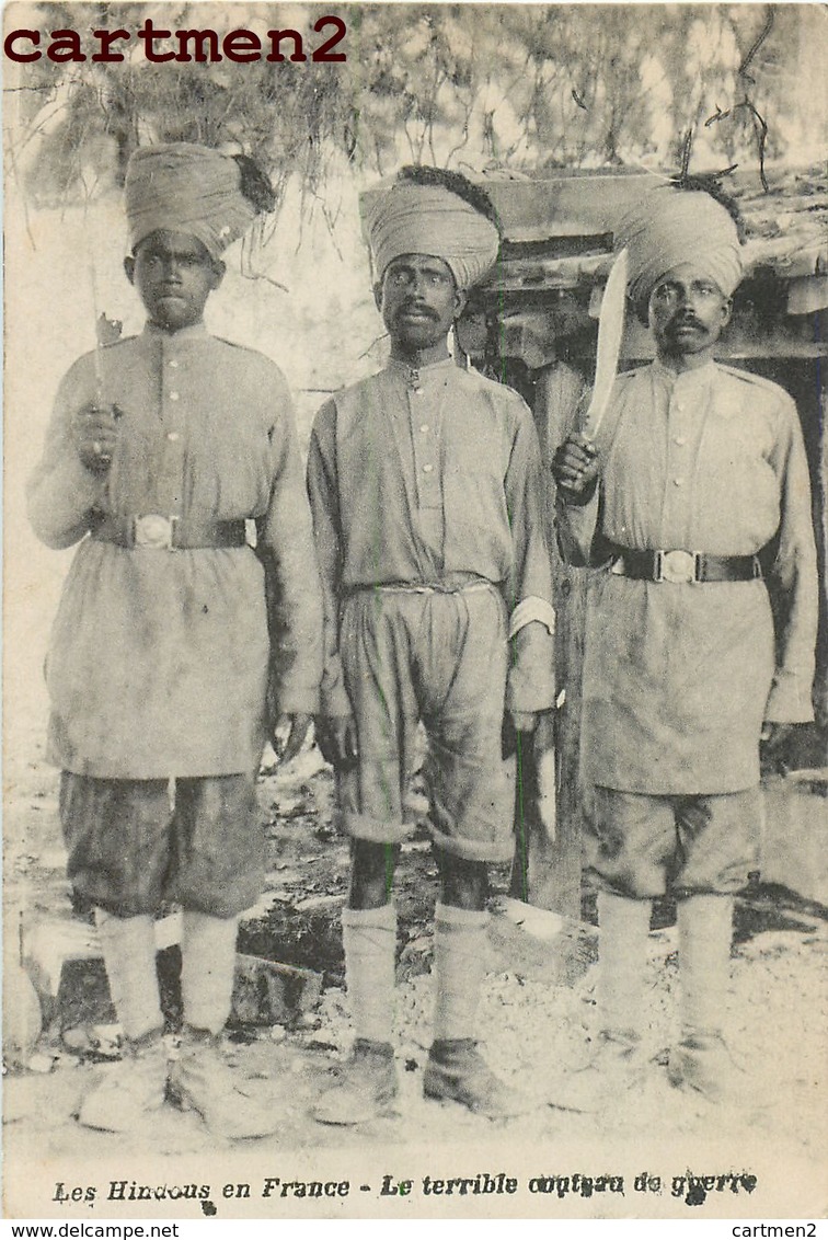 INDE INDIA LES HINDOUS EN FRANCE LE TERRIBLE COUTEAU DE GUERRE HINDOUS INDIAN MILITARY - Guerre 1914-18