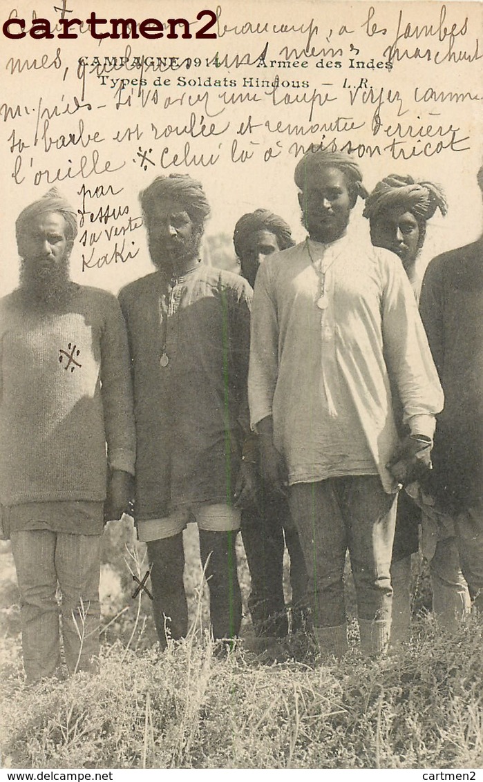 INDE INDIA TYPES DE SOLDATS HINDOUS GUERRE HINDOUS INDIAN MILITARY - War 1914-18