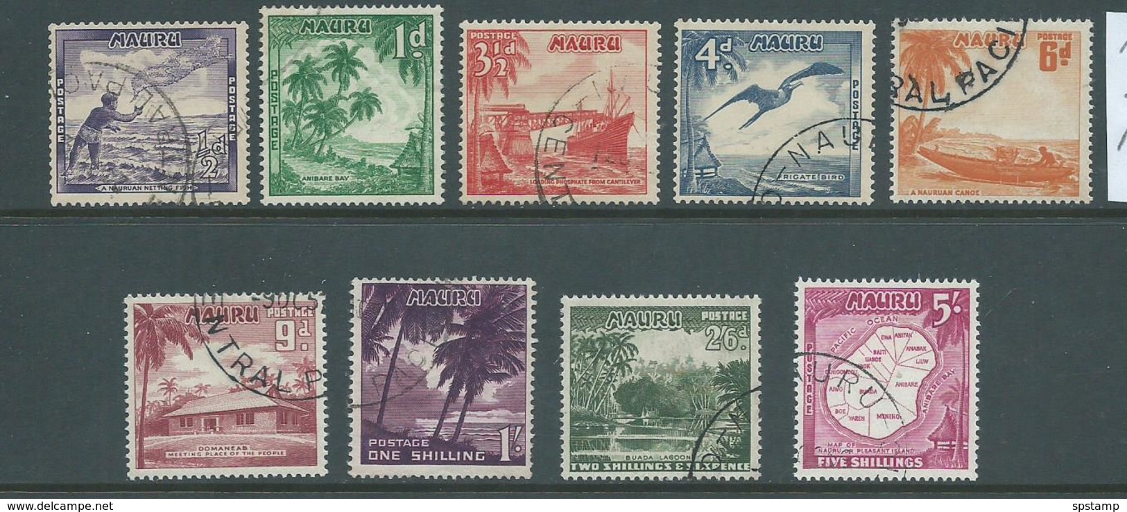 Nauru 1954 Definitive Set 9 VFU - Nauru