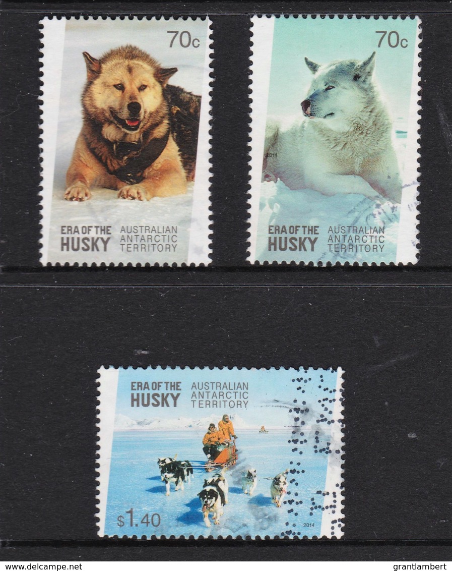 Australian Antarctic 2014 Era Of The Husky Three Used - Used Stamps