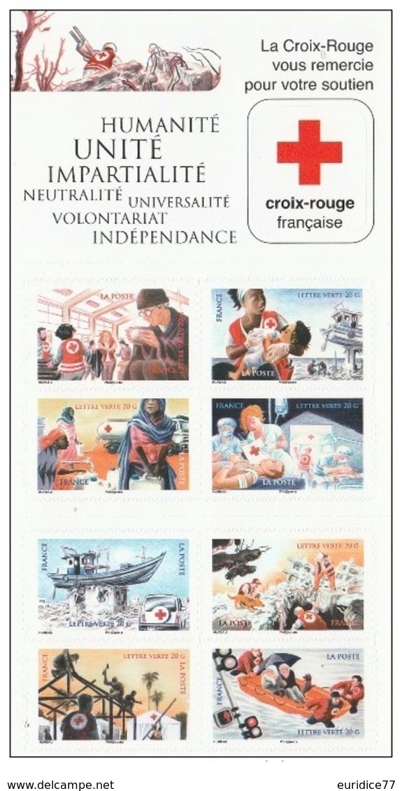 France 2015 - Carnet Croix-Rouge  Stamp Booklet Mnh - Cruz Roja