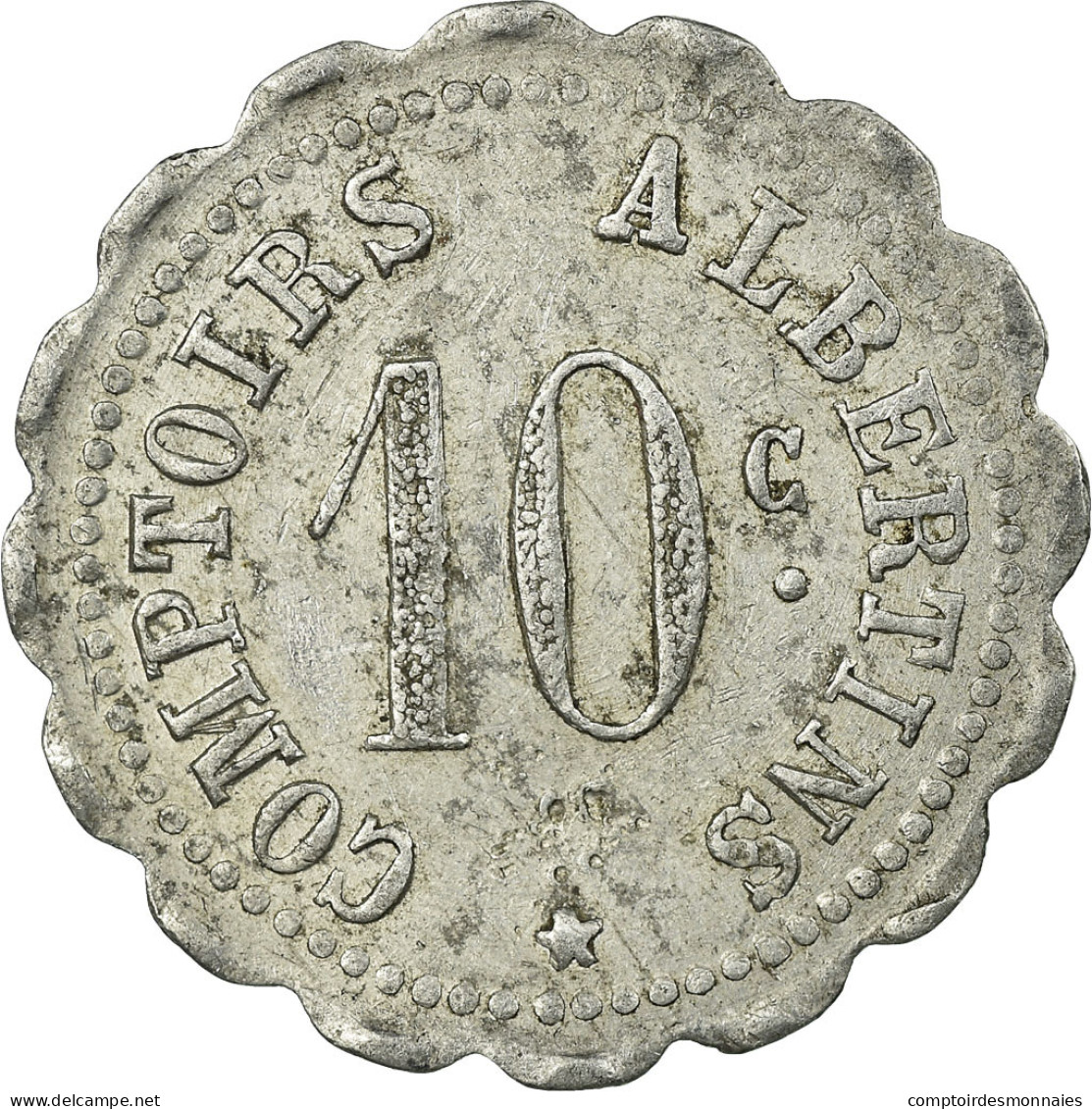 Monnaie, France, Comptoirs Albertins, Albert, 10 Centimes, TTB, Aluminium - Monétaires / De Nécessité