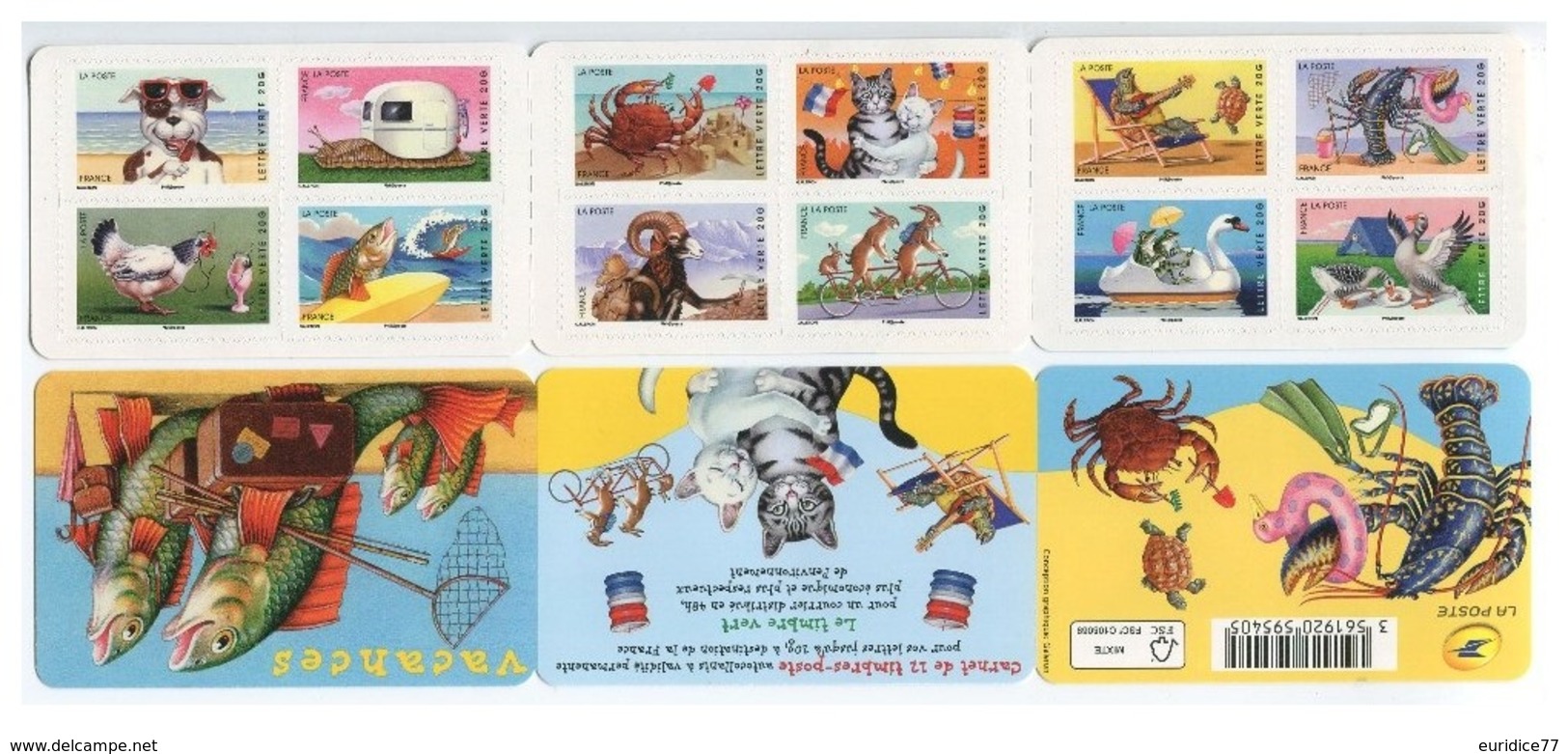 France 2014 - Vacances ** Stamp Booklet Mnh - Cruz Roja