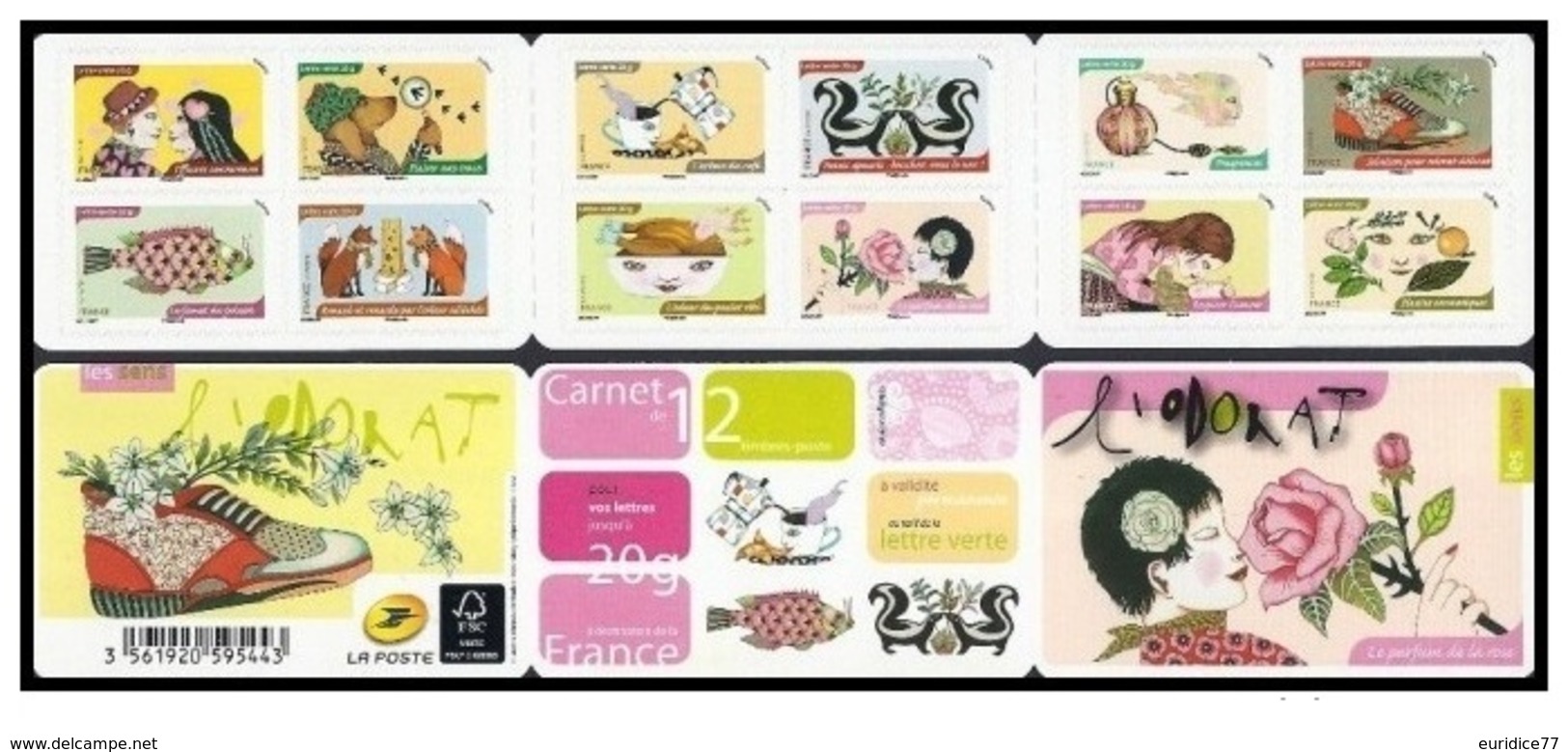 France 2014 - L'odorat ** Stamp Booklet Mnh - Nuevos