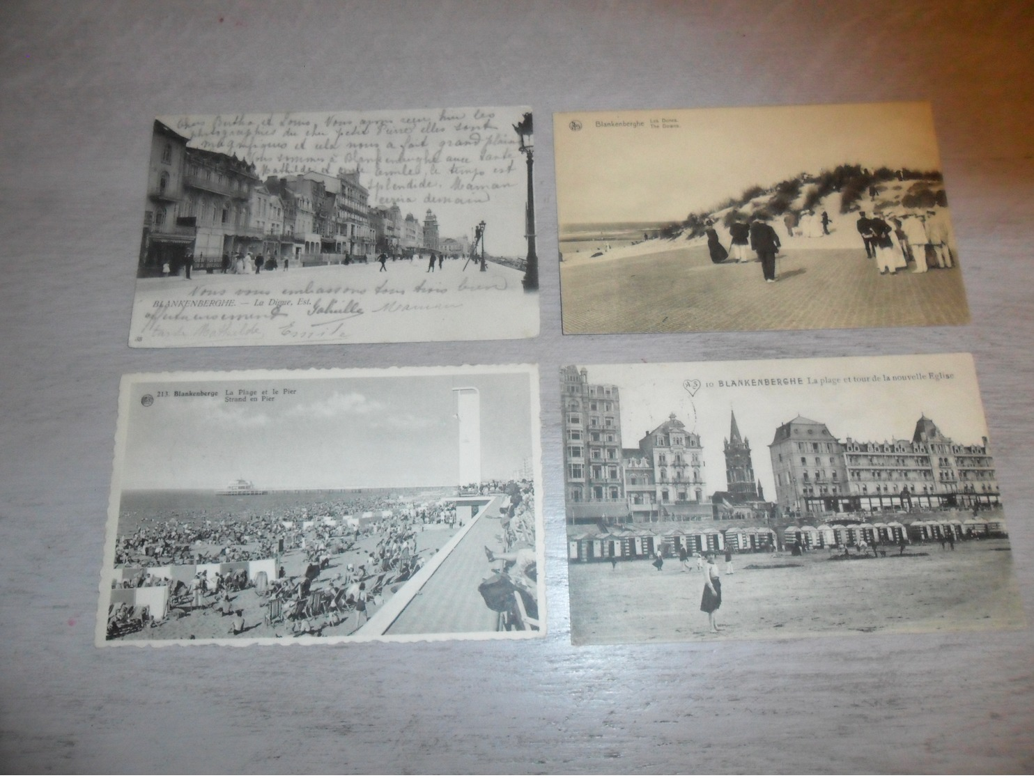 Beau lot de 60 cartes postales de Belgique  la côte  Blankenberge     Mooi lot van 60 postkaarten van België - 60 scans