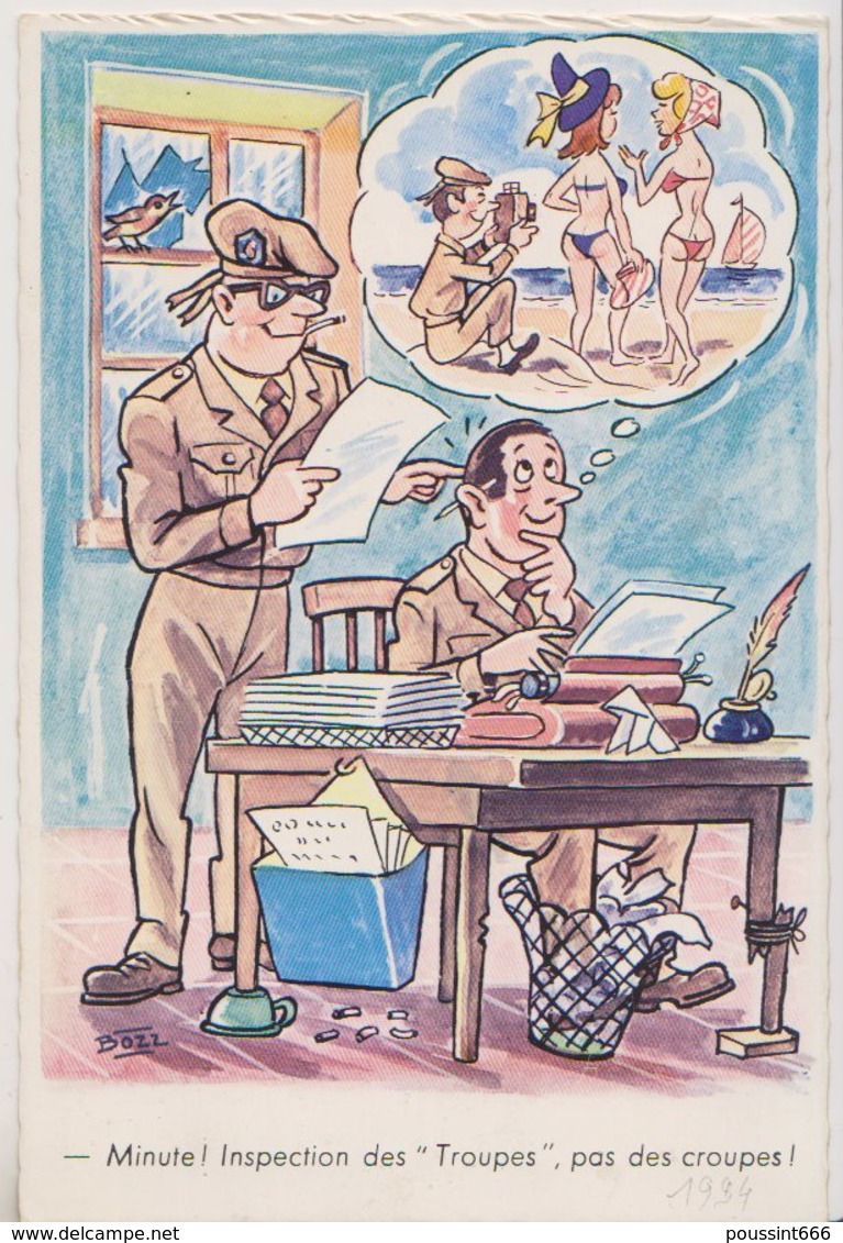 CPA HUMOUR BOZZ  " MINUTE  .. " - Contemporain (à Partir De 1950)