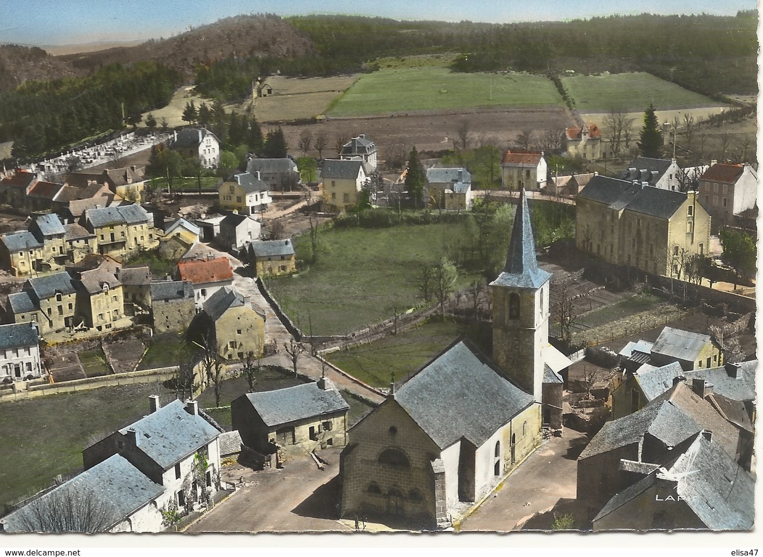 48  AUMONT  AUBRAC  L EGLISE - Aumont Aubrac