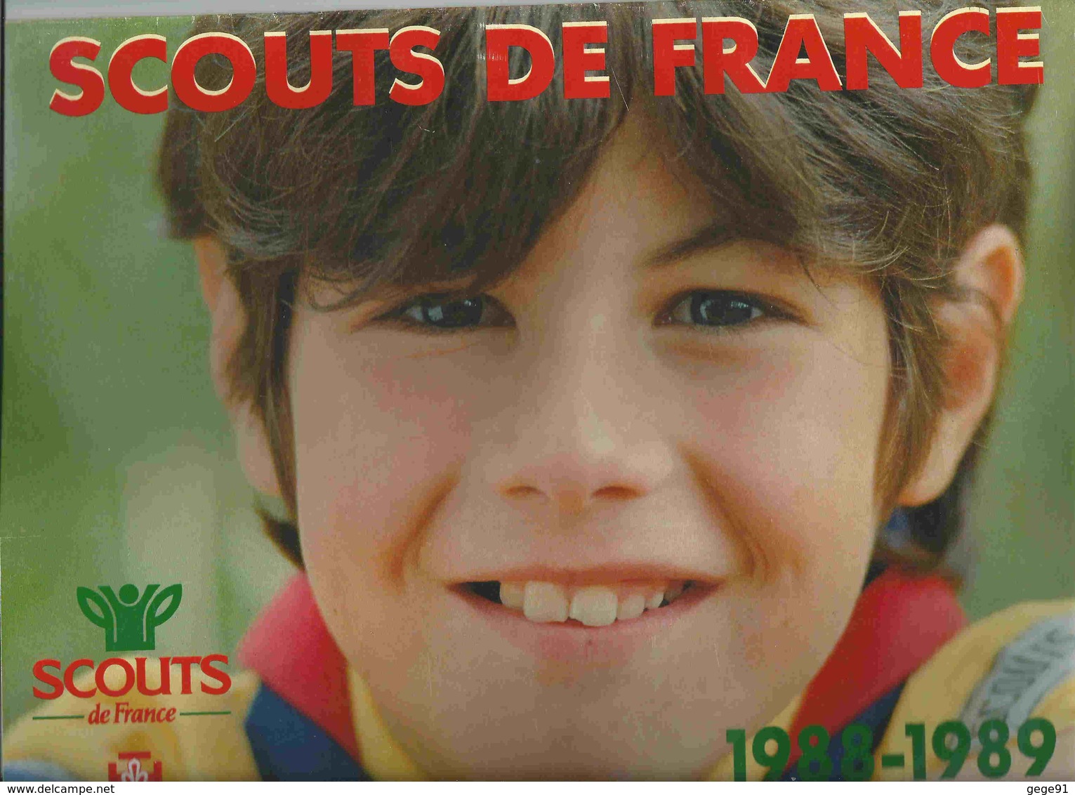 Calendrier Scouts De France - 1988 - 1989 - Grand Format : 1981-90