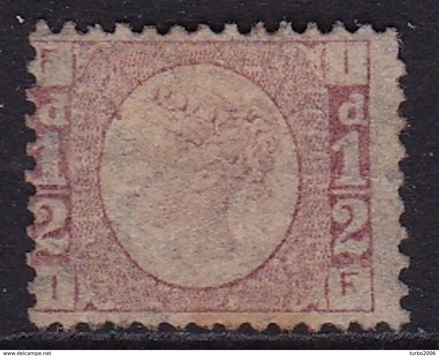 G.B. 1870 Queen Victoria WM Halfpenny (9) ½ D Rose Plate 11 SG 48 MH - Ungebraucht