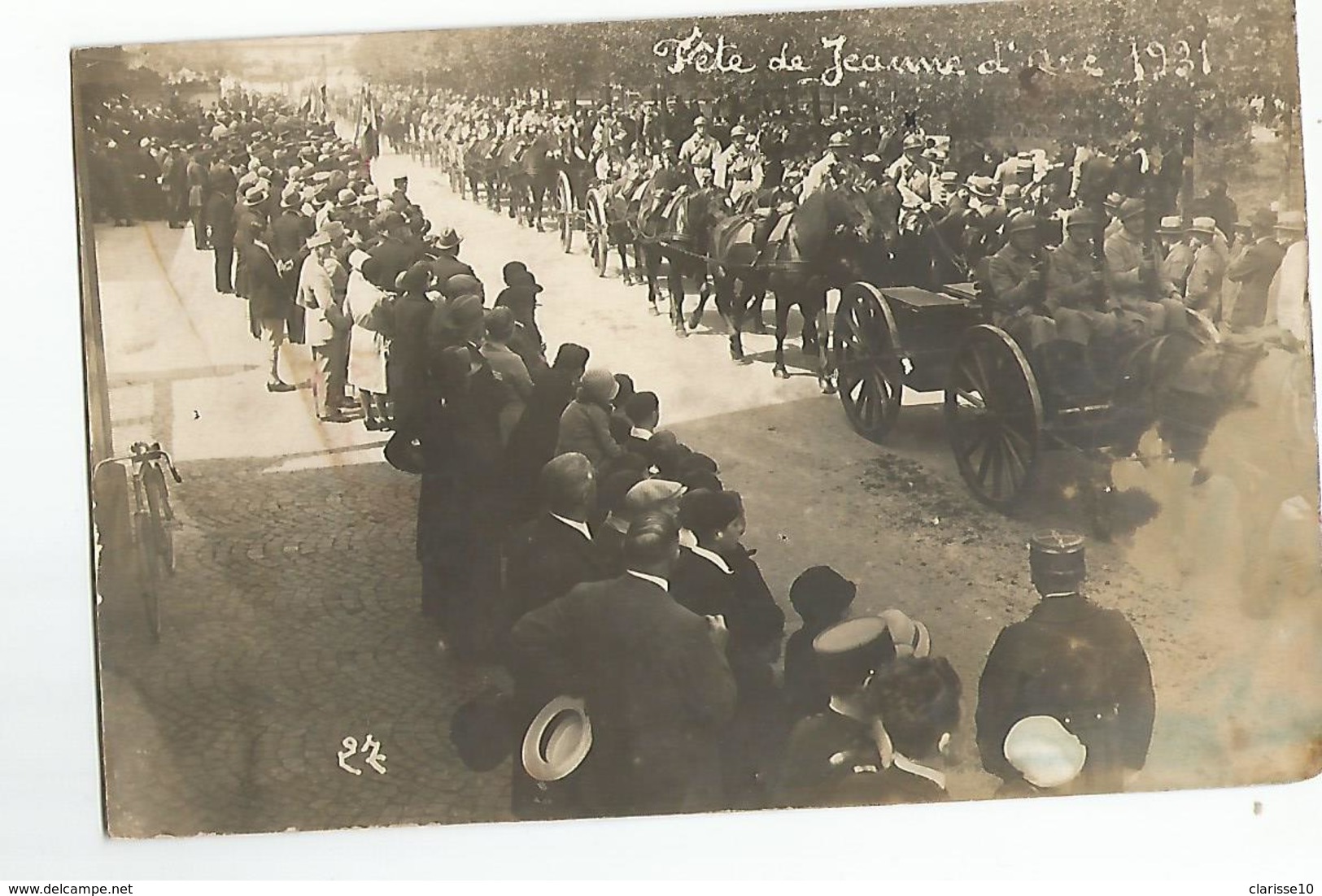 45 Orleans Carte Photo Fete De Jeanne D'Arc 1931 Militaires - Orleans