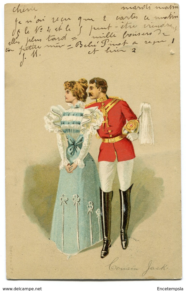CPA - Carte Postale - Fantaisie - Couple - Beaux Habits - 1901 (C8666) - Couples