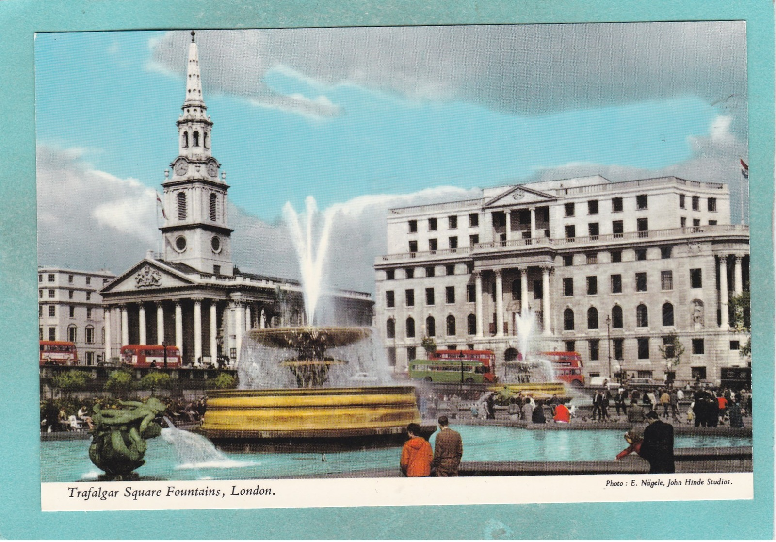 Old Small Post Card Of Trafalgar Square,London, England,,V92. - Trafalgar Square