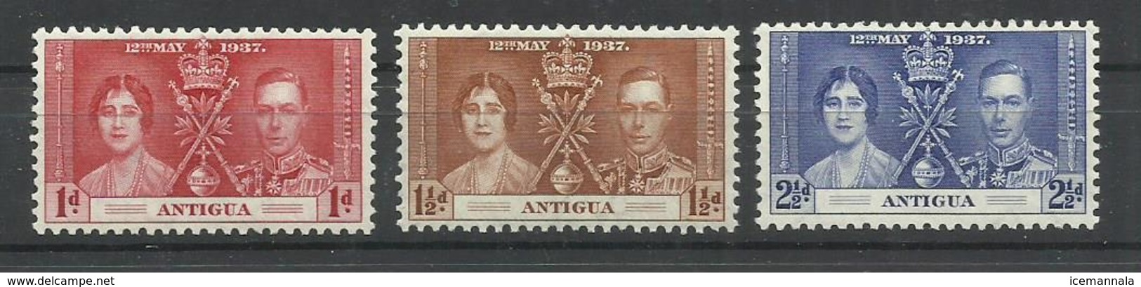 ANTIGUA  YVERT  78/80   MNH  ** - 1858-1960 Colonia Británica