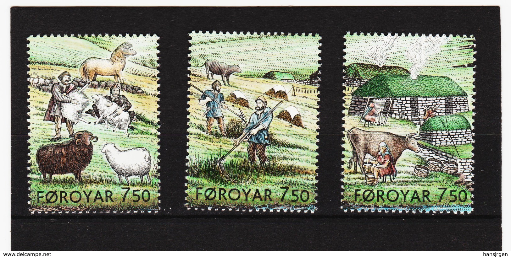 TNT192 DÄNEMARK - FÄRÖER 2005  Michl 523/25 ** Postfrisch SIEHE ABBILDUNG - Färöer Inseln