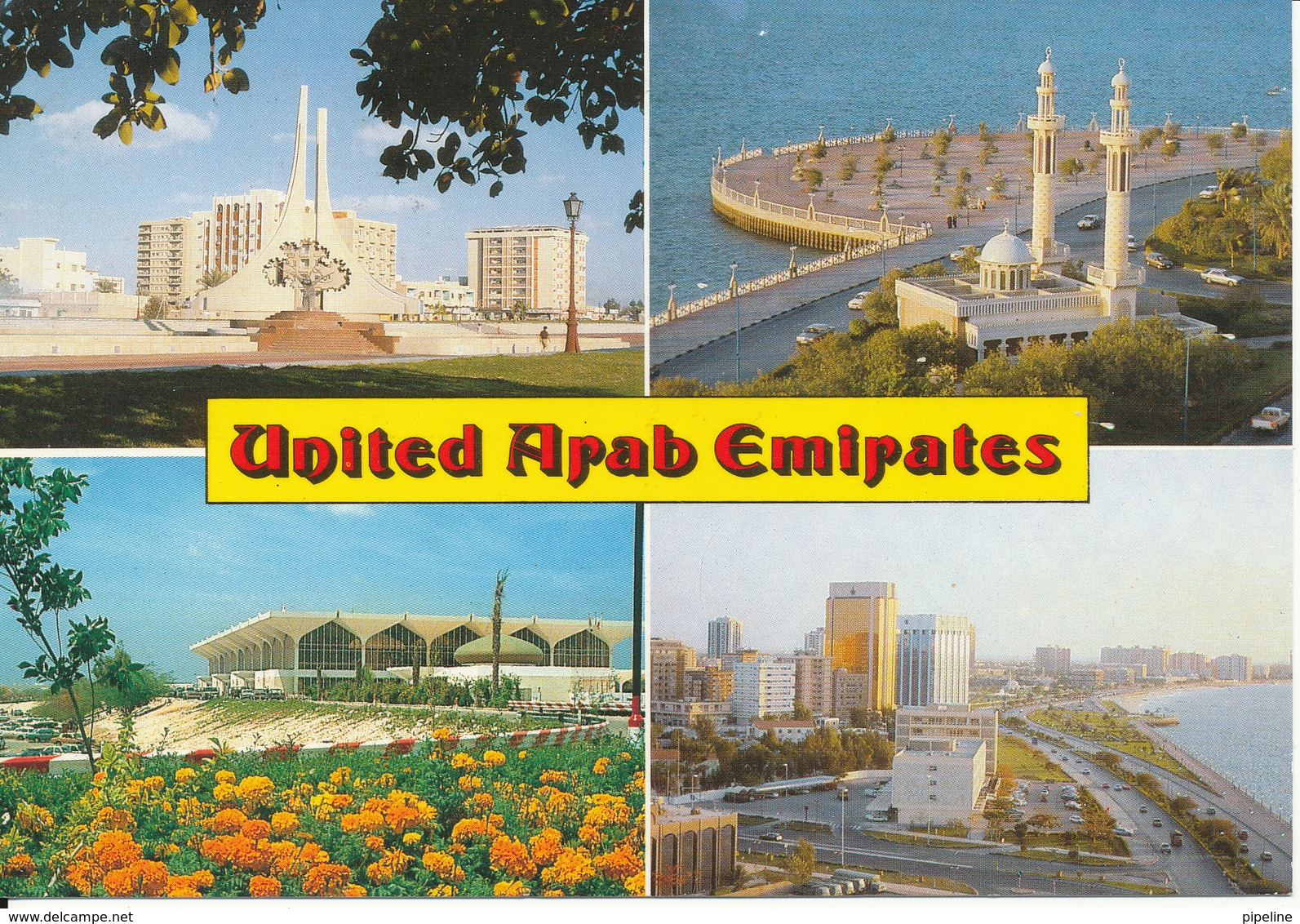 UAE Dubai Postcard Sent To Denmark 2-5-1996 - Emirats Arabes Unis