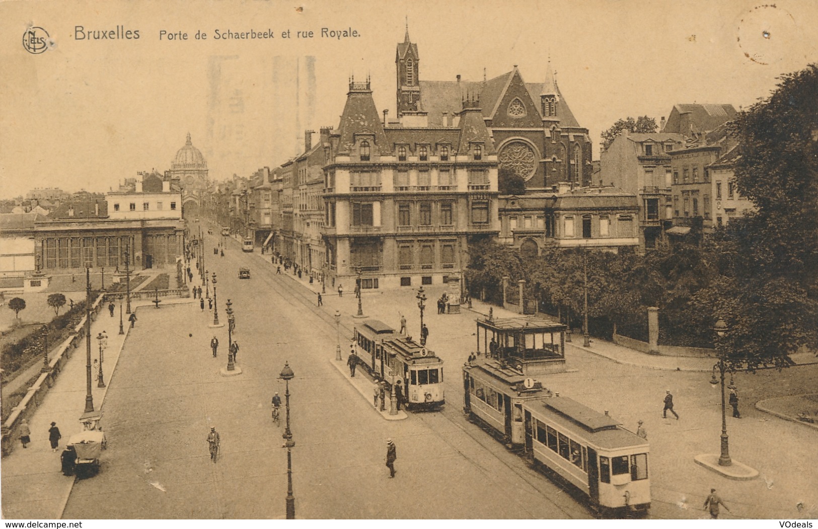 CPA - Belgique - Brussels - Bruxelles - Porte De Schaerbeek Et Rue Royale - St-Joost-ten-Node - St-Josse-ten-Noode