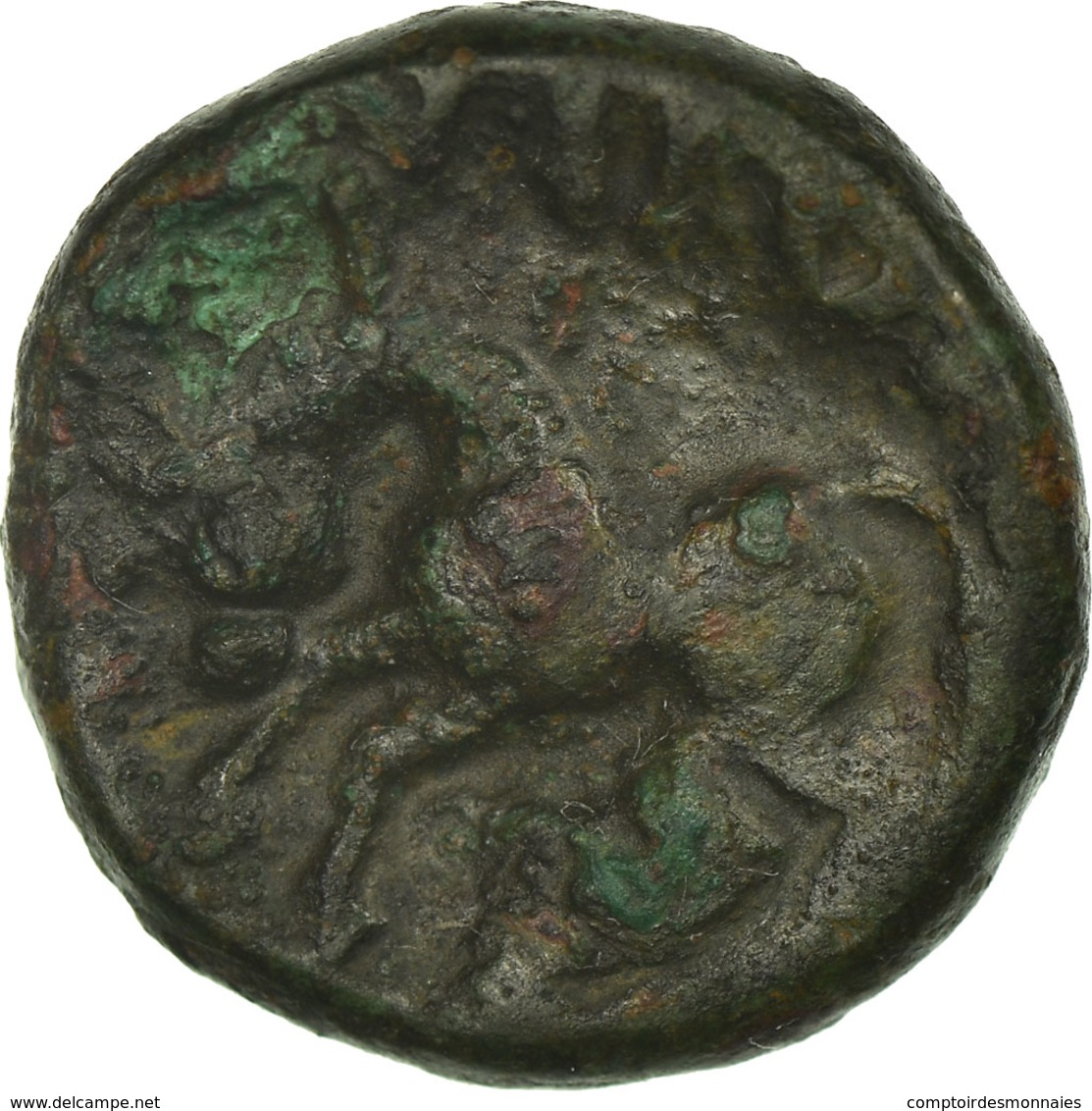 Monnaie, Nerviens, Statère VIROS, TB+, Bronze, Delestrée:623var - Gauloises