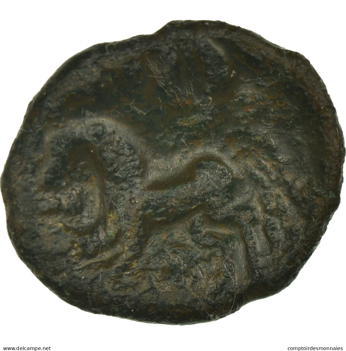 Monnaie, Ambiens, Bronze Au Cheval, TB, Bronze, Delestrée:358 - Gauloises