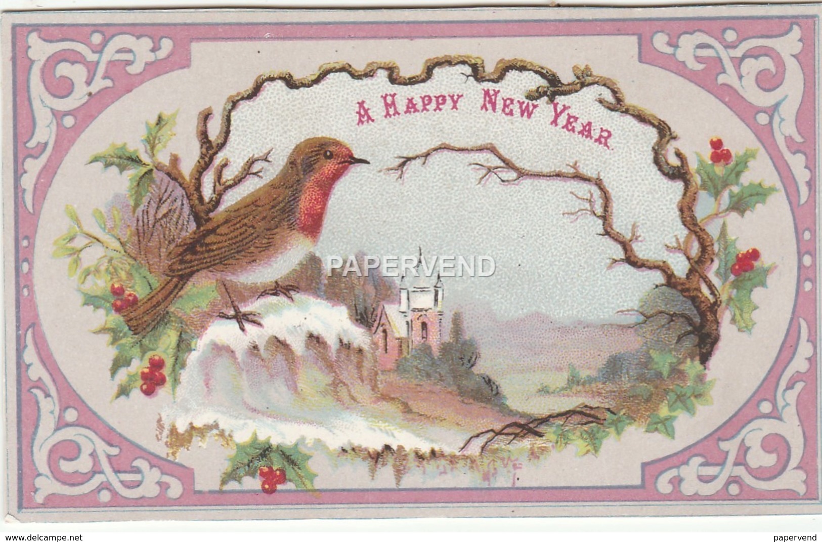 New Year Card  Robin  Egc393 - Unclassified