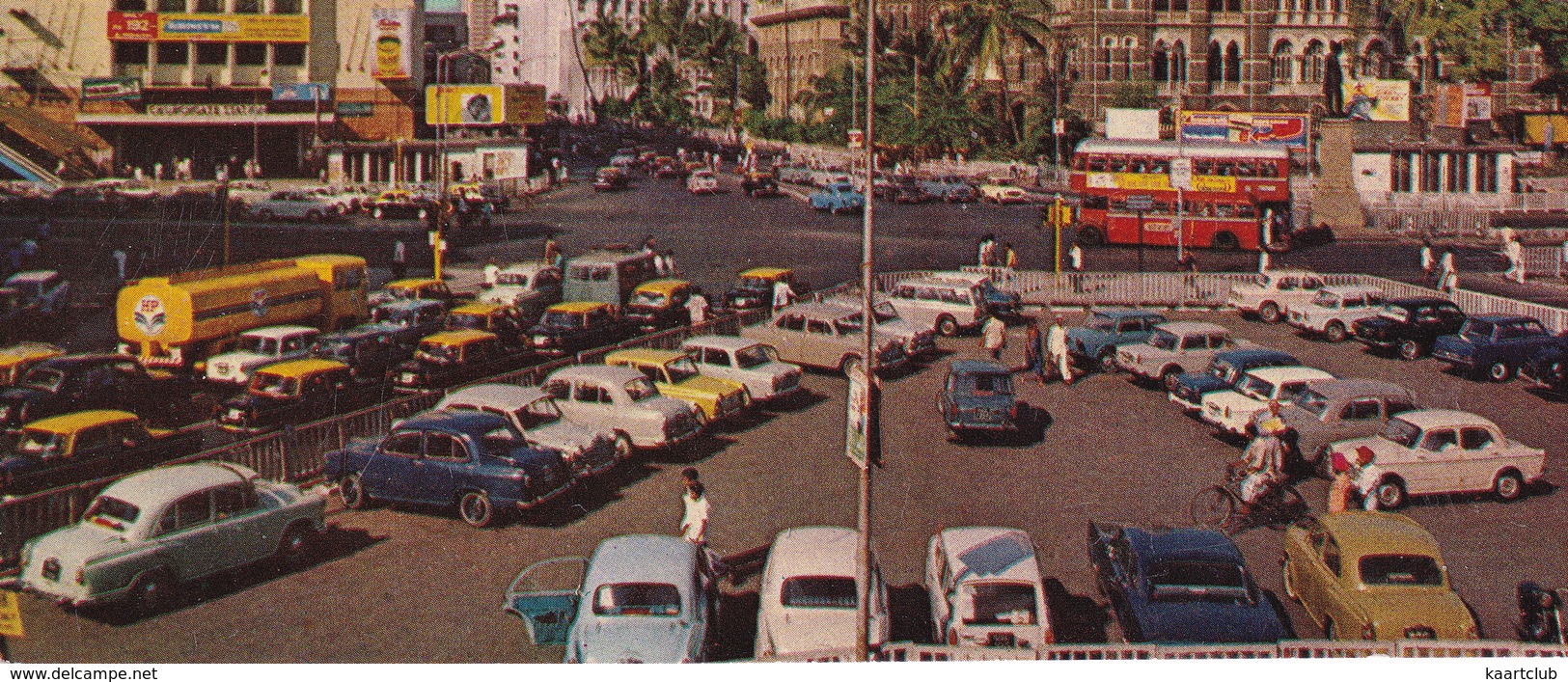 Bombay: 'HP' OIL TANKER TRUCK, AUSTIN CAMBRIDGE A55, FIAT 1100 PREMIER TAXI'S, HILLMAN SUPER MINX, DOUBLE DECK BUS - Toerisme