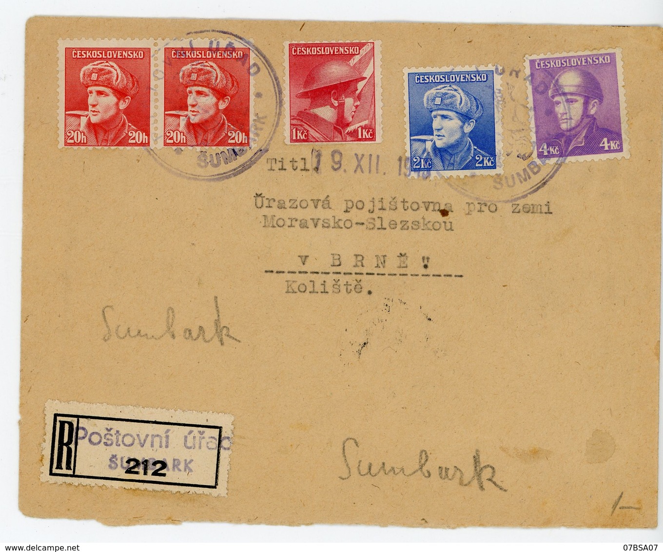 TCHECOSLOVAQUIE 45 X ENV 1945 / 1946 SUPERBE LETTRE VOIR LES SCANS INDIVIDUELS POIDS 550 GRAMMES APRES EMBALLAGE