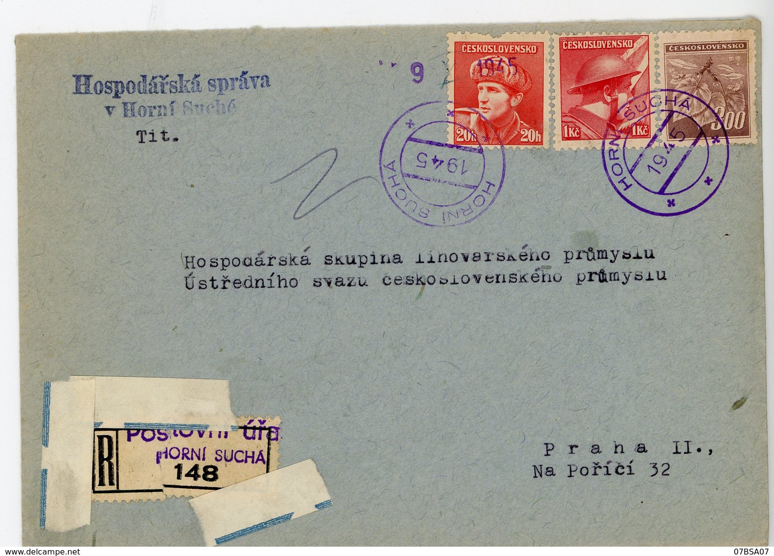 TCHECOSLOVAQUIE 45 X ENV 1945 / 1946 SUPERBE LETTRE VOIR LES SCANS INDIVIDUELS POIDS 550 GRAMMES APRES EMBALLAGE