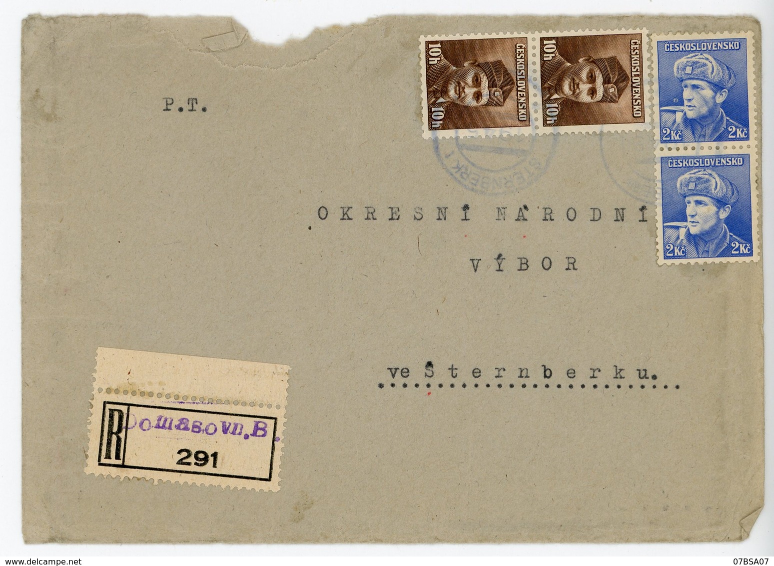 TCHECOSLOVAQUIE 45 X ENV 1945 / 1946 SUPERBE LETTRE VOIR LES SCANS INDIVIDUELS POIDS 550 GRAMMES APRES EMBALLAGE