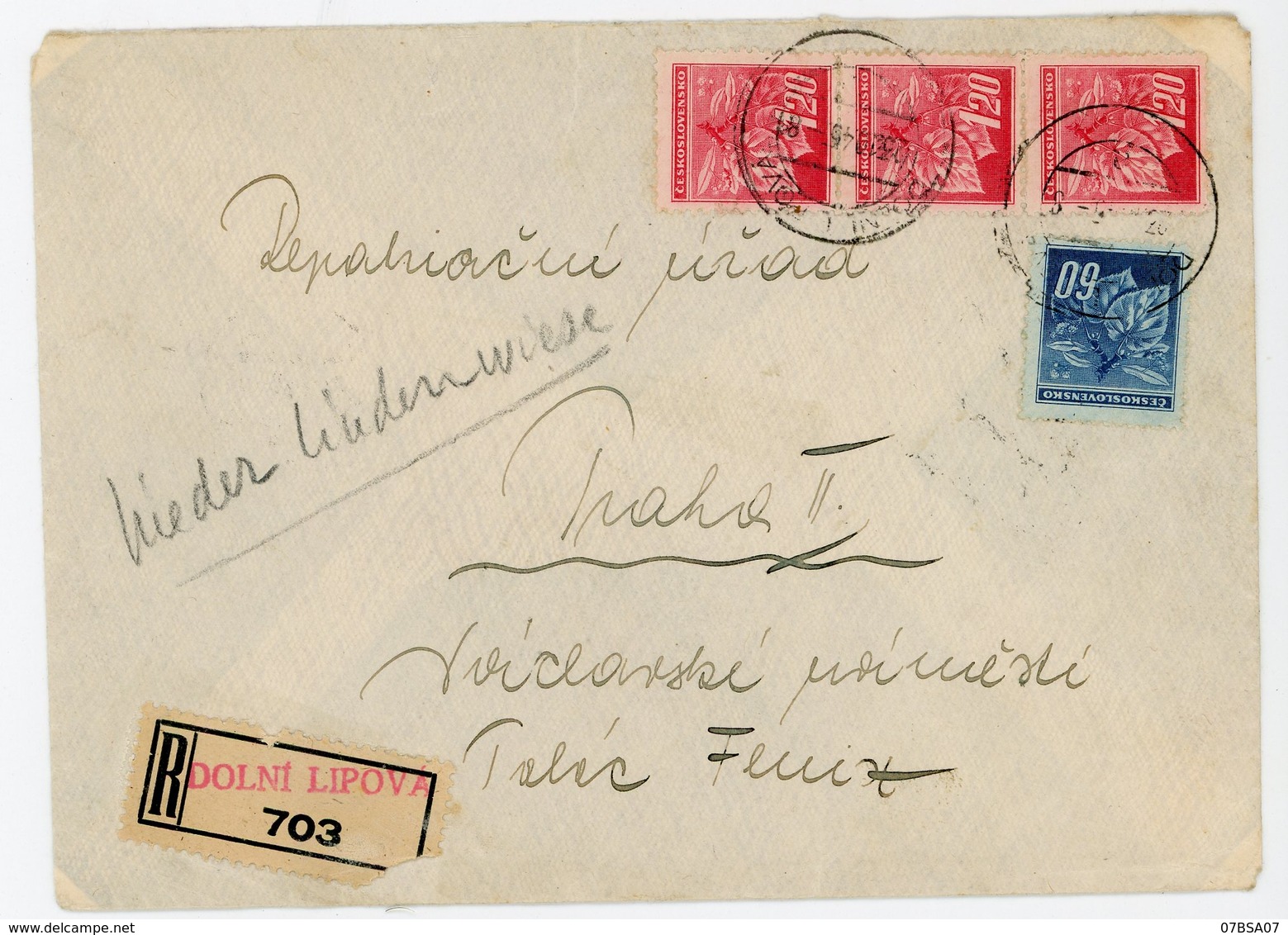 TCHECOSLOVAQUIE 45 X ENV 1945 / 1946 SUPERBE LETTRE VOIR LES SCANS INDIVIDUELS POIDS 550 GRAMMES APRES EMBALLAGE