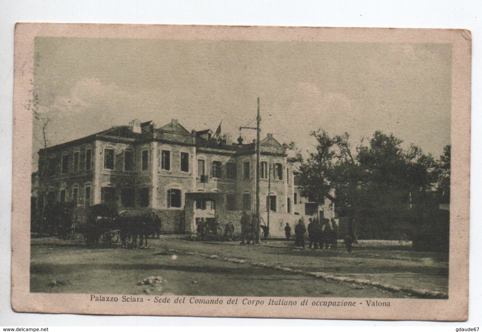 ALBANIA / ALBANIE - PALAZZO SCIARA - SEDE DEL COMANDO DEL CORPO ITALIANO DI OCCUPAZIONE - Albania