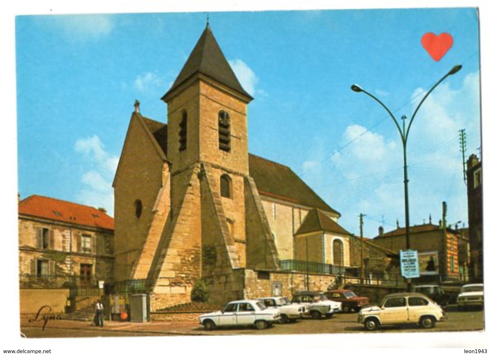 02241-LE-78-MONTESSON-L' Eglise St Côme---------------voitures - Montesson