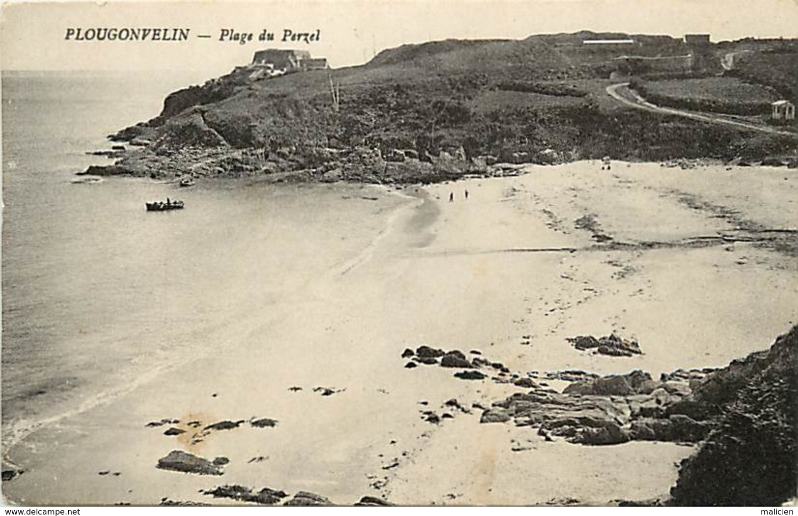 - Finistère  -ref-E215- Plougonvelin - Plage Du Perzel - Carte Bon Etat - - Plougonvelin