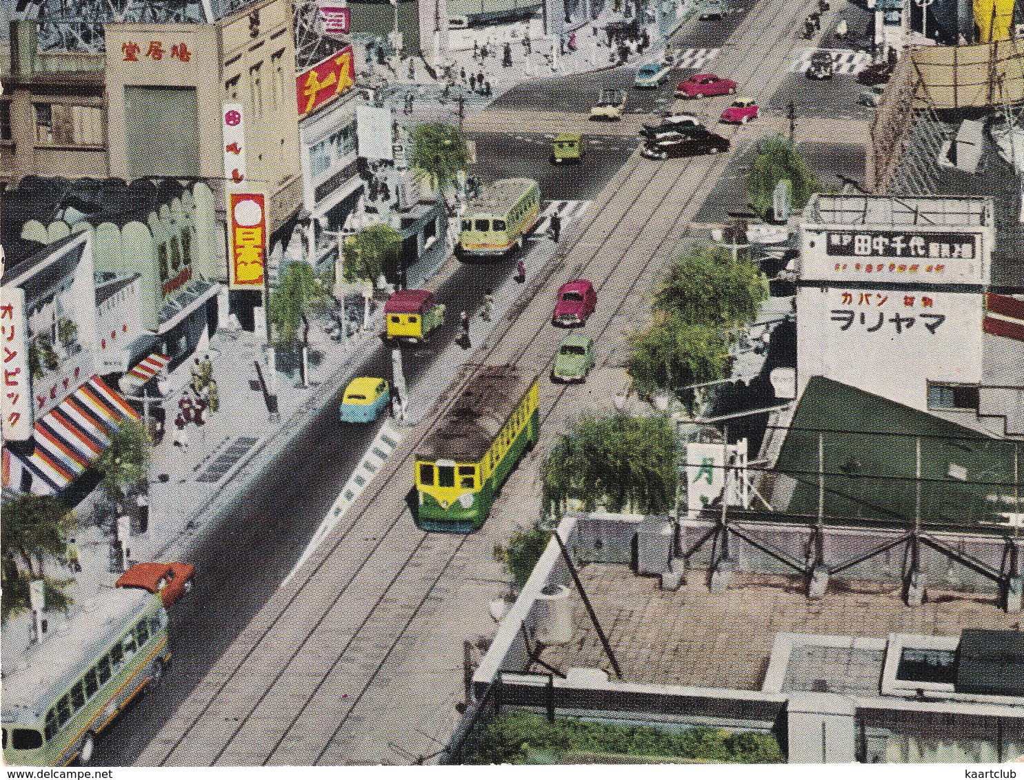 Tokyo: TOYOPET'S, TRAM,  AUTOBUS/COACH - Ginza Street - (Japan/Nippon) - 1961 - Toerisme