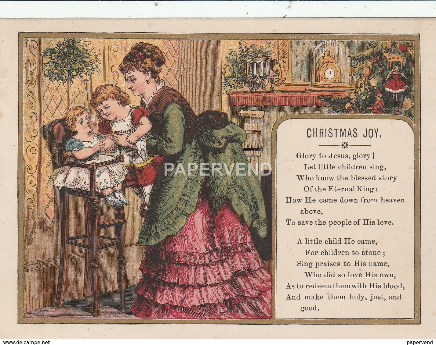 Christmasr Card  Mother With Children  Egc412 - Unclassified